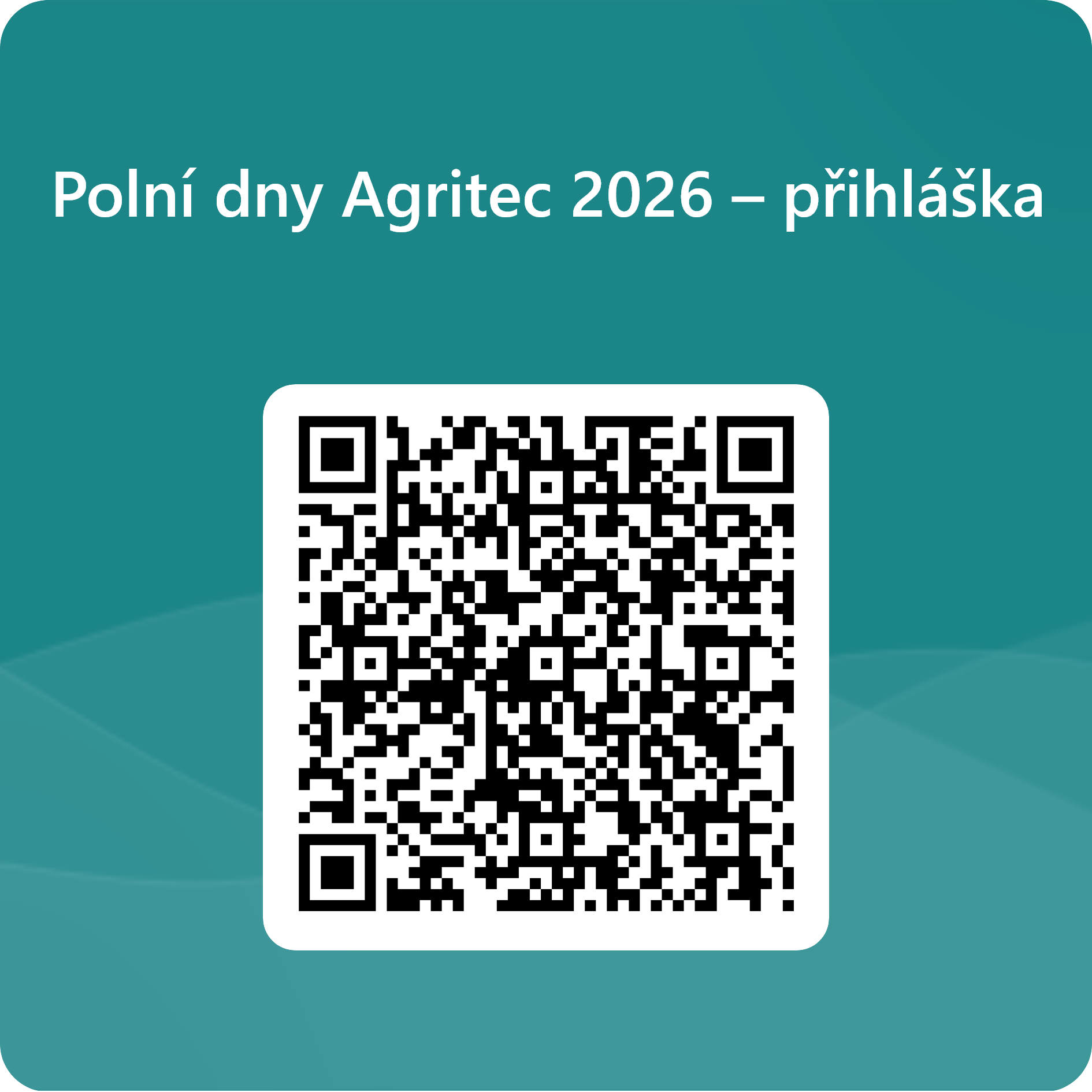 Přihláška na Polní dny Agritec 2026
