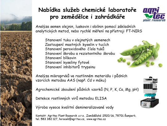 Laboratorní služby Agritec 2023