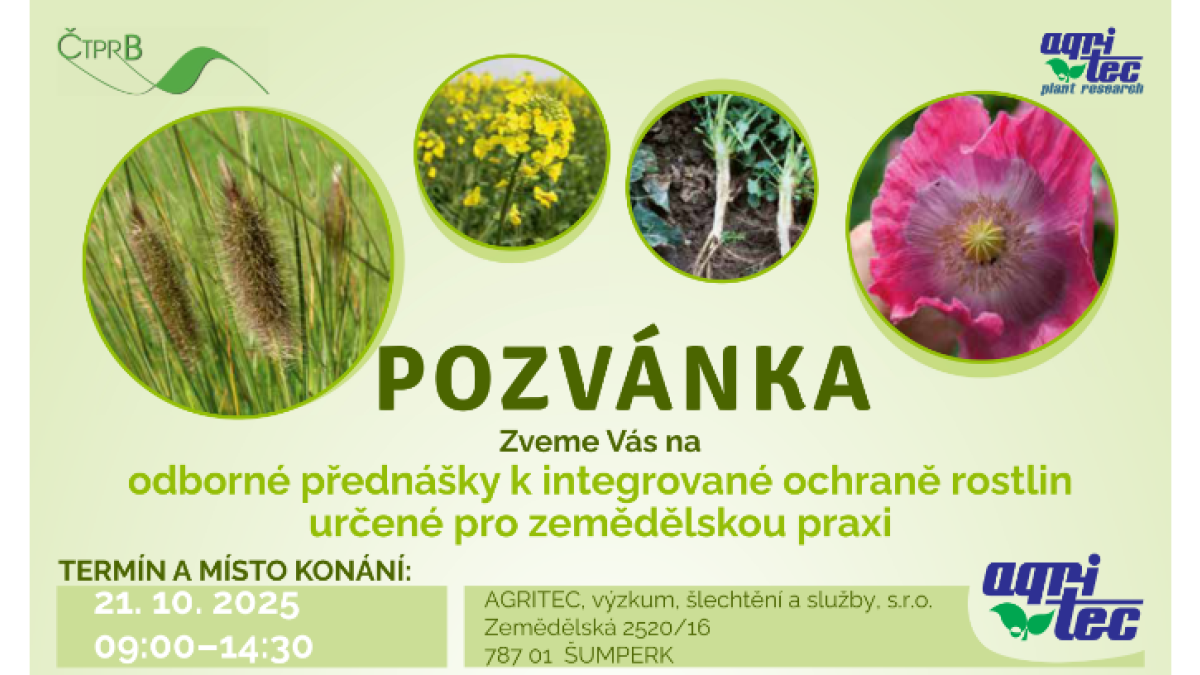 Cyklus Integrovaná ochrana rostlin 2025, Agritec