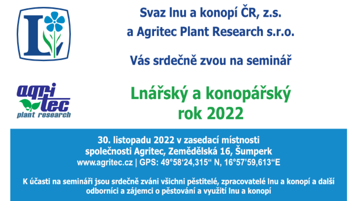 Lnářský a konopářský rok 2022 