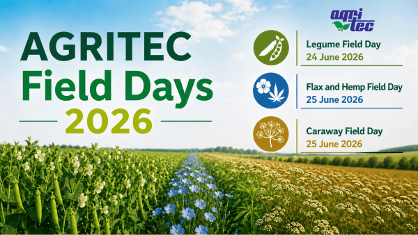 Polní dny Agritec 2026 - luskoviny, len, konopí, kmín