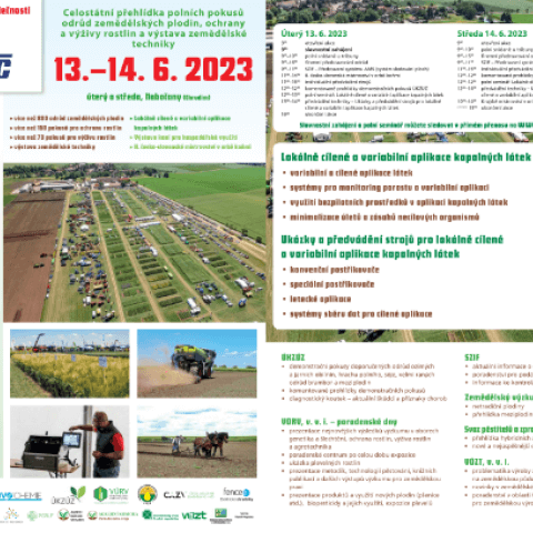 Naše pole 2023 – pozvánka, Agritec