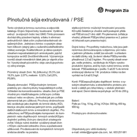 Plnotučná sója extrudovaná