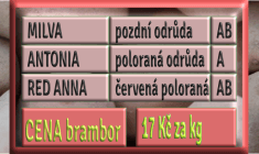 brambory na skladování - říjen 2023
